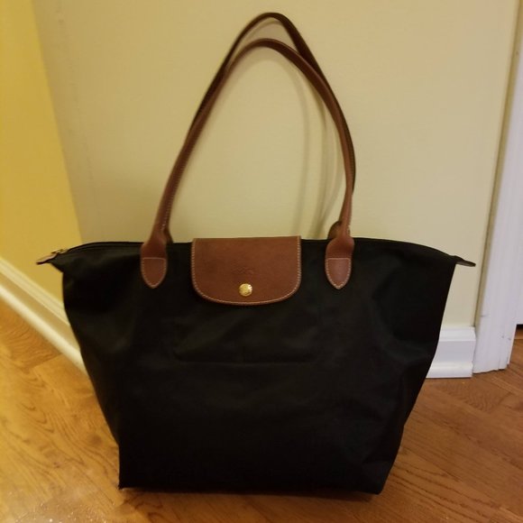 Longchamp  Black LE PLIAGE NEO SHOULDER TOTE - Picture 1 of 10